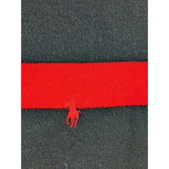 Vintage Polo Ralph Lauren Rugby Striped 1/4 Zip Pullover Sweatshirt XL Oversized - Picture 4 of 11